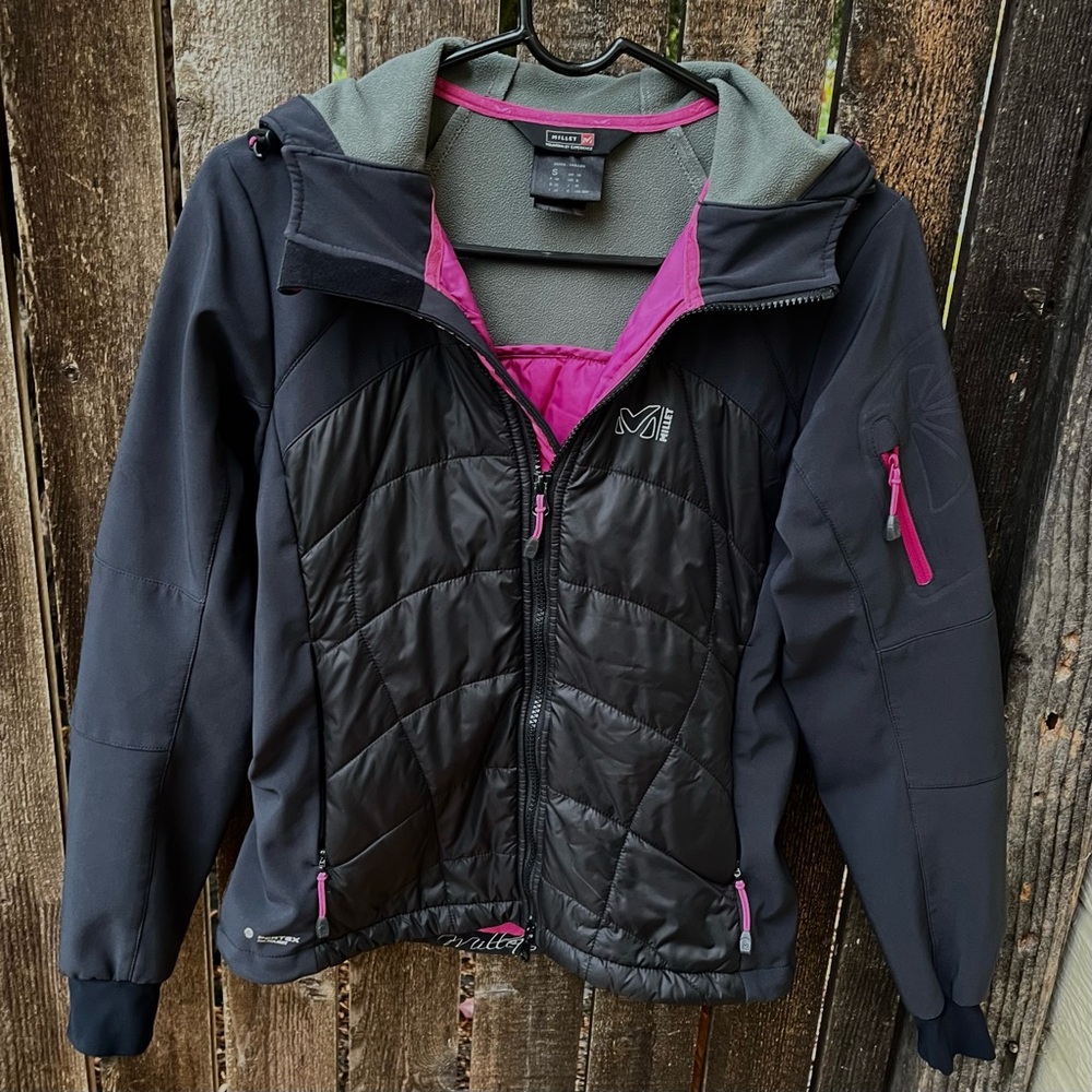 Millet Mountain by Experience Wm’s Pertex Microlite Puffer Hooded Jacket Sz S